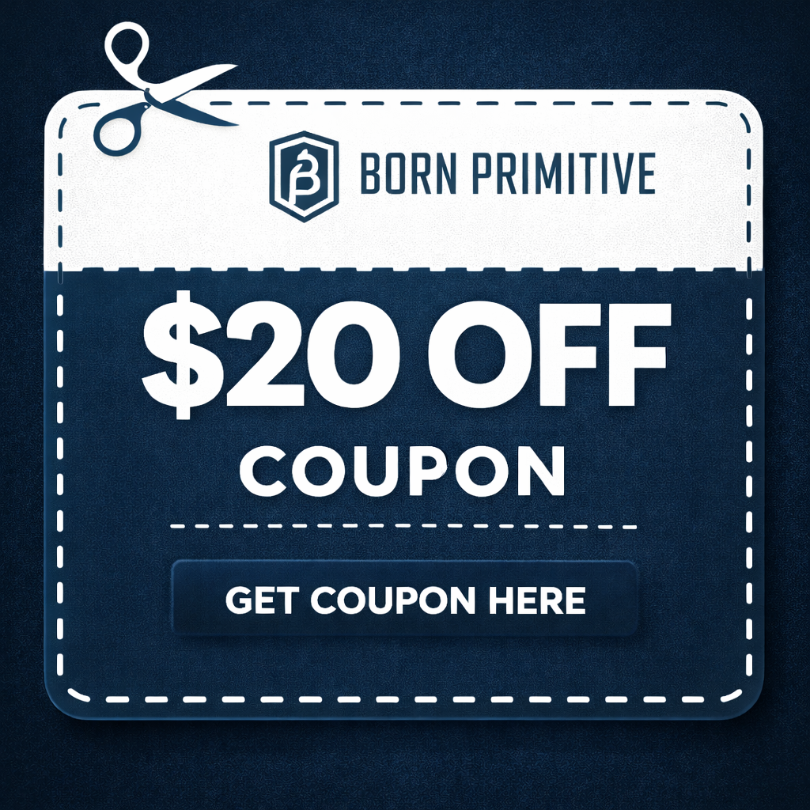 20 off Born Primitive Coupon Code
