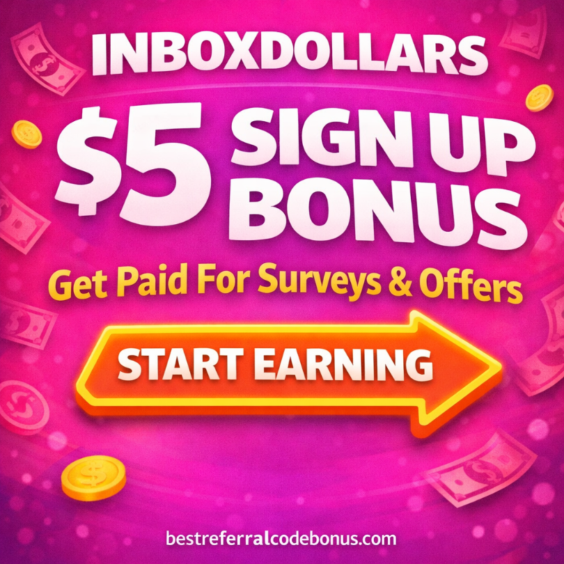 Inboxdollars Referral sign up bonus