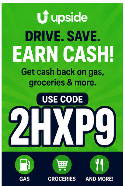 Upside promo code December 2026 January 2027 2HXP9